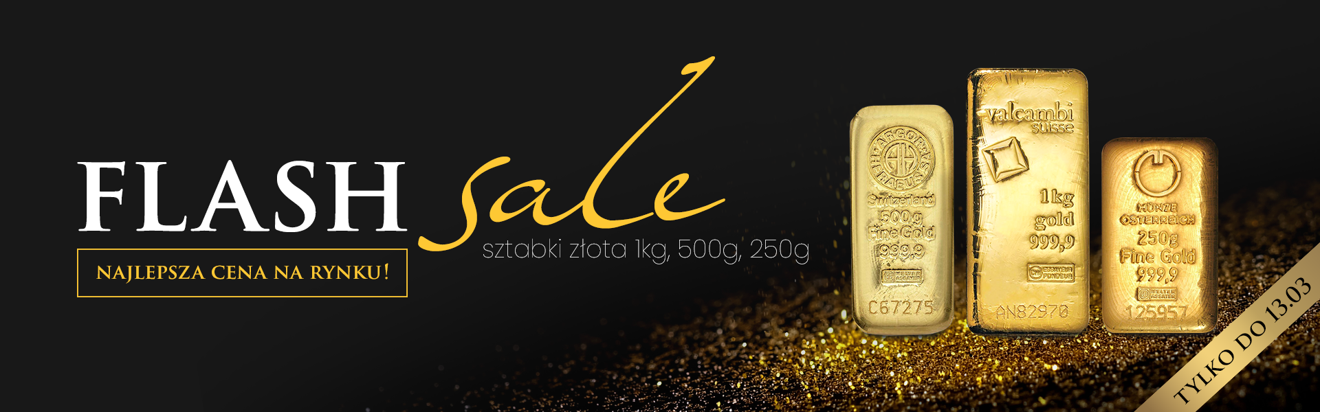 Flash Sale - Sztabki złota!